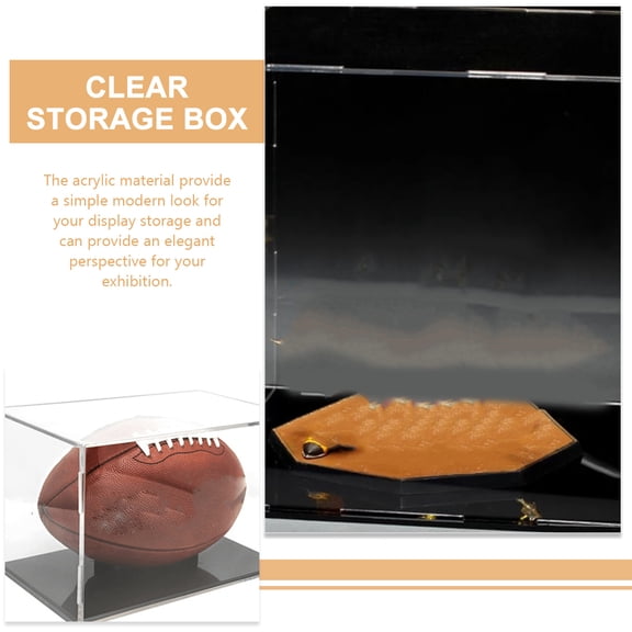 GAXIRE Clear Acrylic Display Case for Action Figures and Collectibles, Protective Modern Display Box, Single Piece