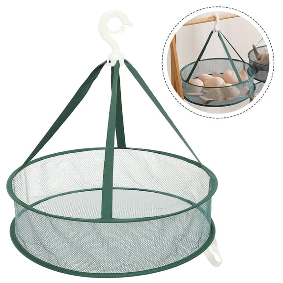 GAXIRE 1Pcs Drying Mesh Prevent Deformation Anti-wind Anti-slip Flat Rectangular Green 45X17.7X4.3In Polyester