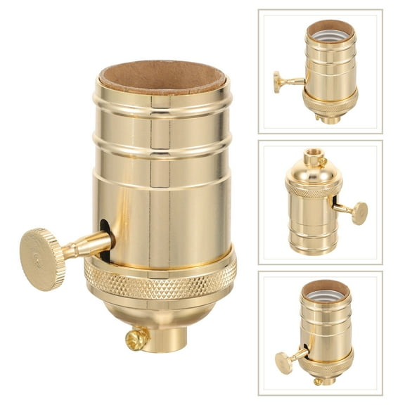 GAXIRE Vintage Lamp Socket with Knob, Easy to Install Replacement Part for Home Lighting Fixtures and Decoration