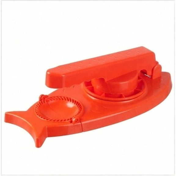 GAXIRE Red PP 2-in-1 Dumpling Press for Home Easy Wrapping and Making