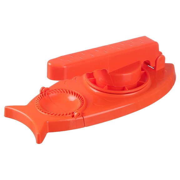 GAXIRE Practical Dumpling Press Red PP 1Pcs 11.4X5.1X3.5In