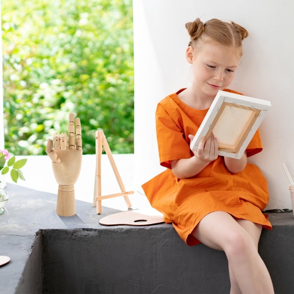 GAXIRE Flexible Wooden Hand Model for Artists and Photographers, Adjustable Pose Display, 7.07 x 2.36 x 1.38 inches, 1 Piece