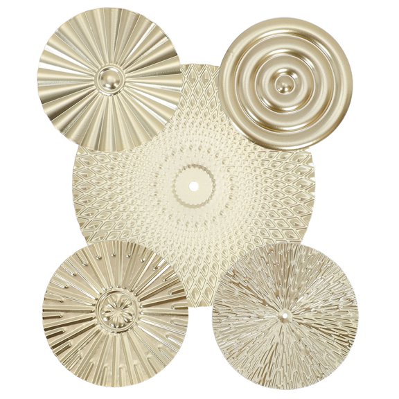 GAXIRE 1Set Creative Circular Metal Wall Plates with Versatile Hanging Design for Home Wall Decor