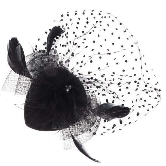 GAXIRE Women's Wedding Fascinator Hat with Elegant Plume , Stylish Bridal Headpiece for Special Occasions
