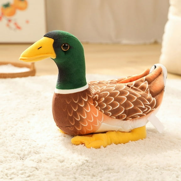 GAXIRE Shape Stuffed Toy Realistic Design Soft PP Cotton Plush Animal for Kids Bedroom Decoration 11.4in x 7.86in x 5.89in