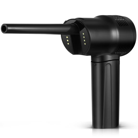 GAXIRE Cordless Electric Air Duster Keyboard , Portable Black ABS Dust Blower for Electronics , 1 Set