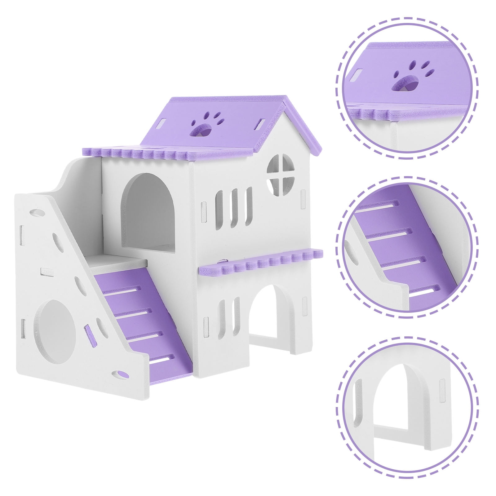 Hamster Hideaways Using Recycled Materials Reference: Gaxire Delicate Hamster Hideout Guinea Pig Hideout House Violet Pvc