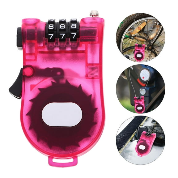 GAXIRE 1Set Lock with Password for Bicycles Scooters Anti Theft Security 3.93X1.97X0.79in