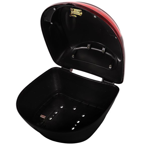 GAXIRE 1Set Multipurpose Motorcycle Storage Box Dark Red Plastic for Tools and Gear