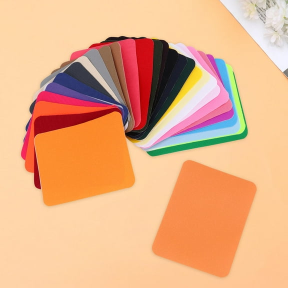 GAXIRE Red Fabric Iron-On Patch Set Cotton Repair Patch for Clothes Bags Hats Adhesive Imitation Denim