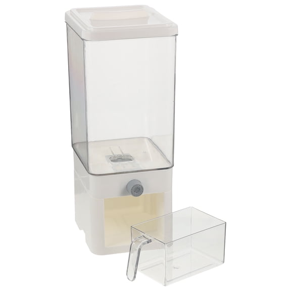 GAXIRE 1Set Rice Holder White 3.75L Capacity With Press Pump Release For Home Storage