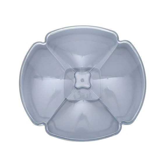 GAXIRE Nuts Display Plate Fruit Candy Container Sky-Blue ABS 1Set