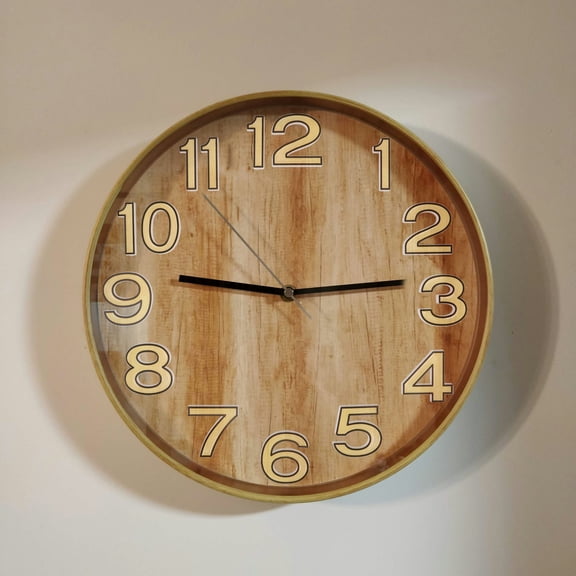 GAXIRE 1Set Yellow Glowing Clock Number Kit Plastic Arabic Numerals for Wall Home Decor