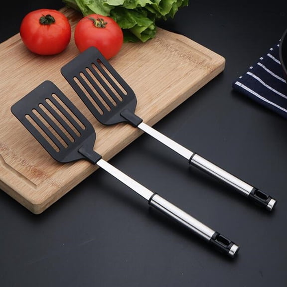 GAXIRE 2 Pcs Wok Spatula Cooking Utensil Stainless Steel for Professional Chefs