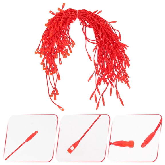 GAXIRE 200Pcs Lightweight Red Polyester Lanyard String for Hanging Tags and Craft Use