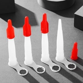 GAXIRE 20-Pack Caulk Applicator Nozzles with Caps for Accurate Sealant and Adhesive Application, Precision Tips for Caulking