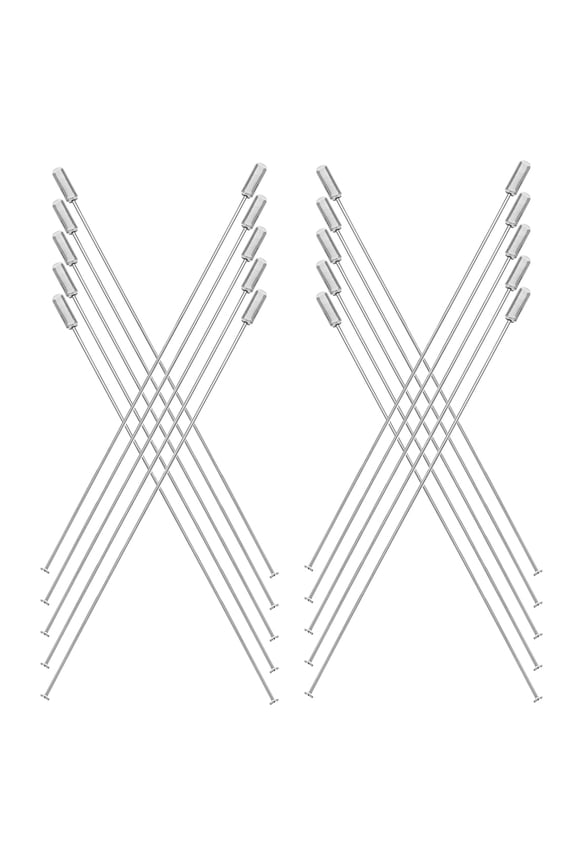 Set of 20 Metal Lapel Pins with Stoppers for Corsage, Brooch Making, and Formal Wear Accessories