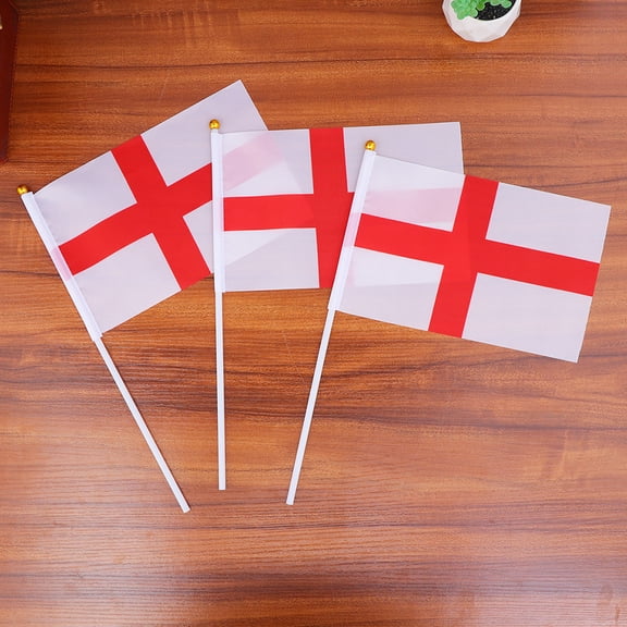 GAXIRE 20-Pack Hand Waving Flags Multi Bright Colors Rectangular 14x21cm for Parades and Celebrations