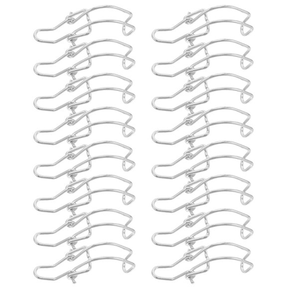 GAXIRE 20Pcs Plated Silver Air Filter Housing Retainer Clips Optimized Airflow Engine Performance