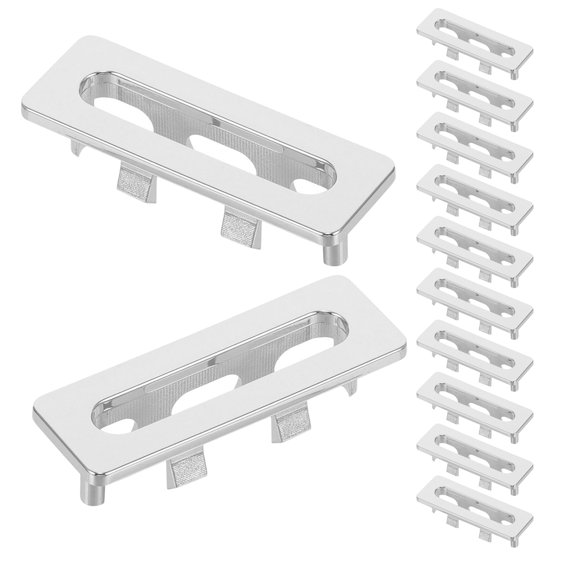 GAXIRE 20Pcs Sturdy Plated Silver Kitchen Sink Overflow Insert with Simple Installation