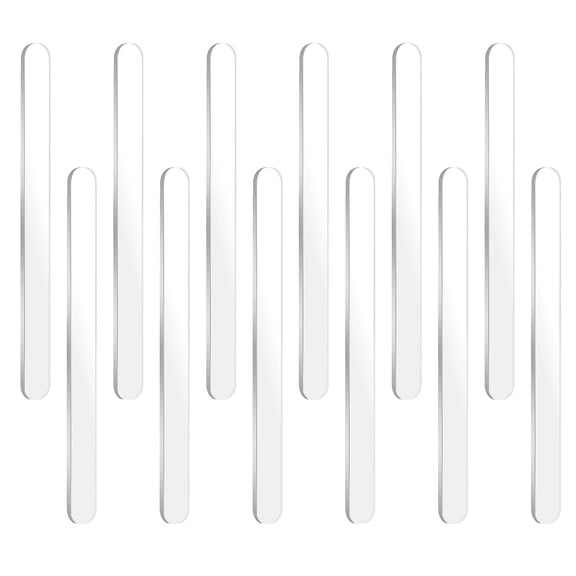 GAXIRE Clear Acrylic Craft Sticks Durable for DIY and Baking Activities