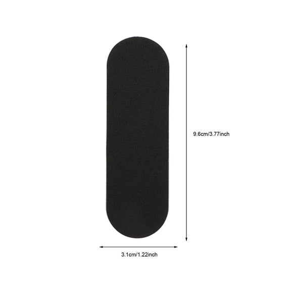 GAXIRE Black Grip Tape for Fingerboards 20 Pieces Enhanced Stability Non- Sheets for Mini Skateboard Decks