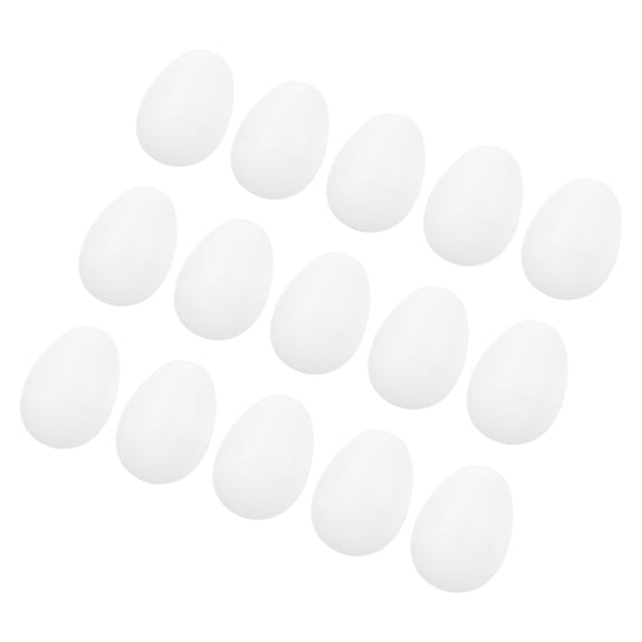 GAXIRE 24 Pcs Unfinished Paintable Artificial Eggs for Kids Crafts, Decoration, Easter and Holiday Activities