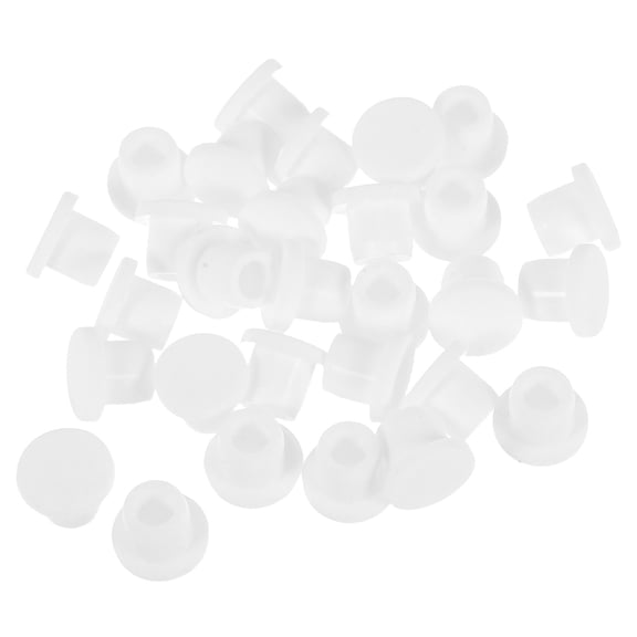 GAXIRE 28Pcs White Silicone Sink Drain Plugs Flexible Stopper Prevent Overflow for Kitchen and Bathroom Use