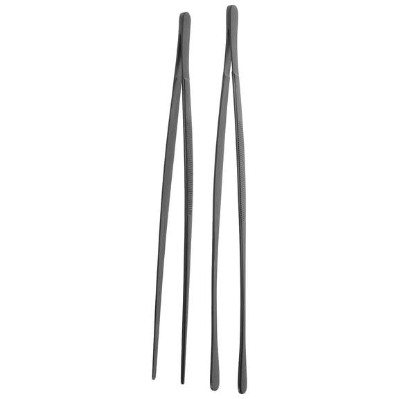 GAXIRE 2PCS Stainless Steel Korean Tweezers Set, Versatile Kitchen Tool for Cooking and Professional Chefs