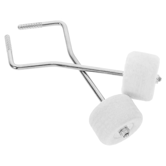 GAXIRE Bass Drum Exerciser Drum Kit Accessory White 2Pcs