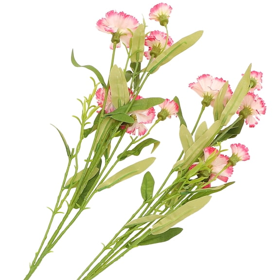GAXIRE Artificial Flowers Lifelike Carnations 2Pcs 27.6X1.6X1.6In Red