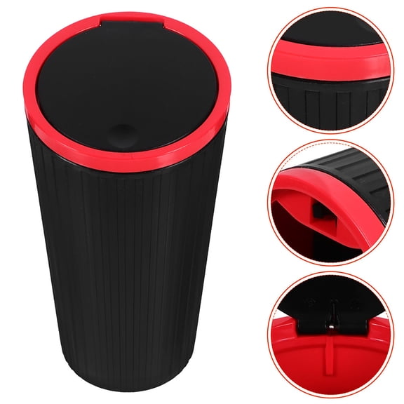 GAXIRE Car Trash Can Assorted ABS PP Small Portable for Car Use 2Pcs