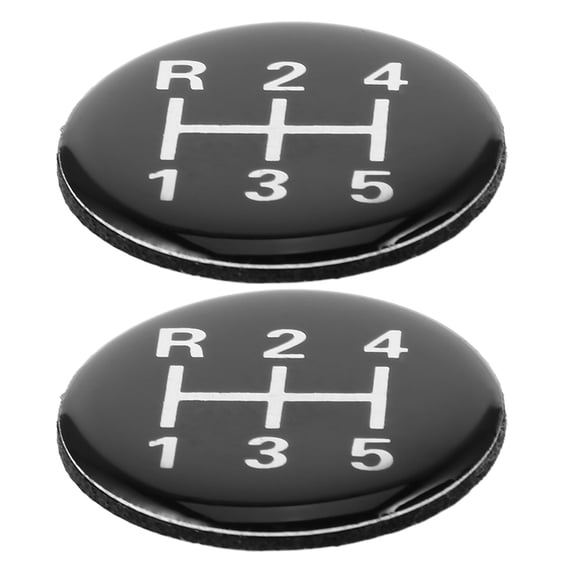 GAXIRE 2-Pack Black Car Gear Shift Stick Decals for 5-Speed Manual Transmission, Easy to Install Car Accessories