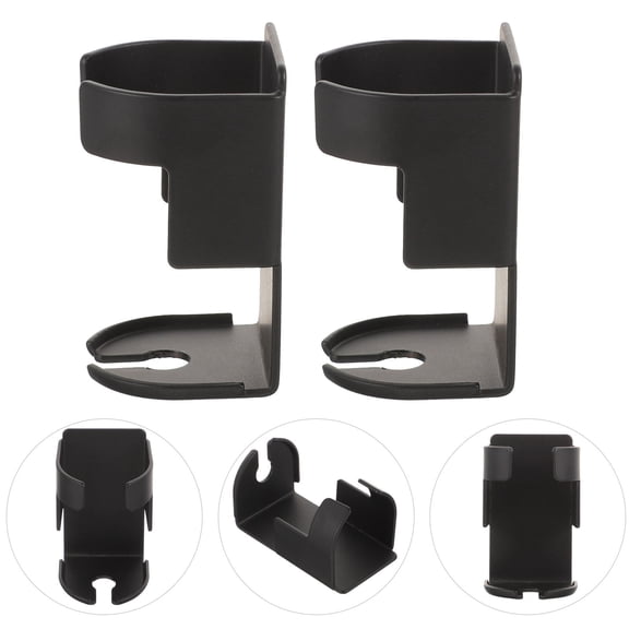 GAXIRE 2Pcs Black Wall Mounted Toothbrush Holder Electric Brush Storage Material