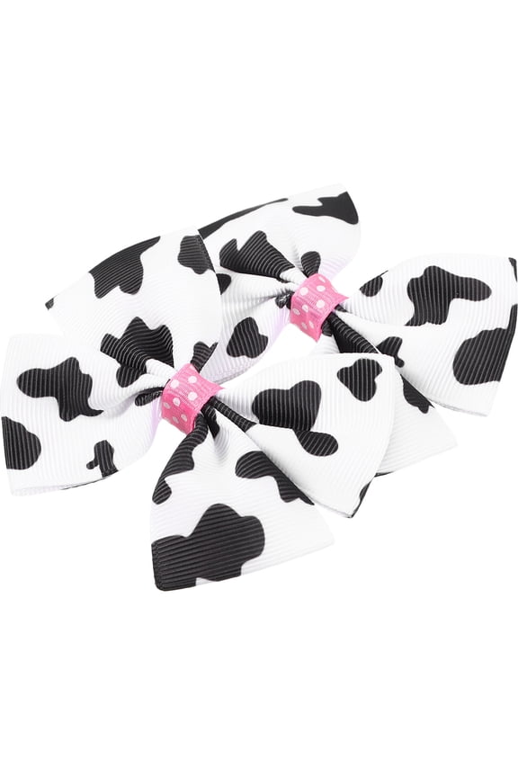 Cute Bowknot Hairpin for Girls, Fabric Hair Clips 2 Pieces, Stylish Hair Accessories for Kids