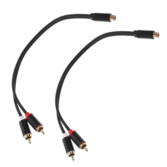 GAXIRE 2Pcs Car Audio Cable Splitter Female to Male Dual Connector for Speaker Upgrade