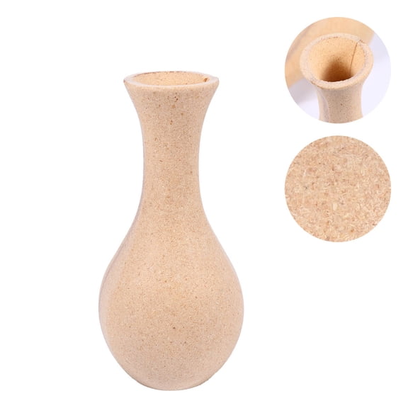 GAXIRE 2Pcs Diy Vase Unfinished White Vase Decorative Flower Holding Natural Style Home Decoration