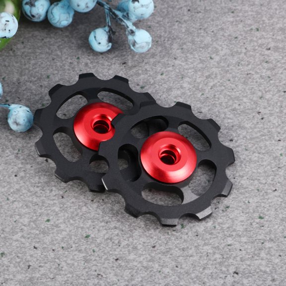 GAXIRE 2Pcs Lightweight Aluminum Alloy Bike Rear Derailleur Pulley for Smooth Gear Shifting