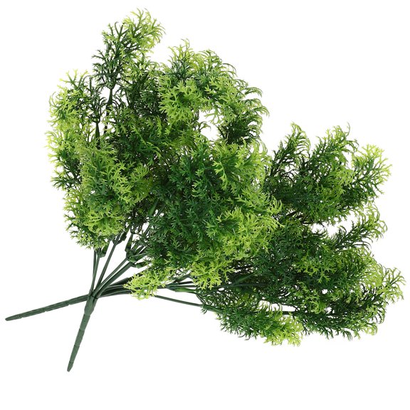 GAXIRE 2Pcs Floral Decor Artificial Plant Stem Green Branch 12.6x4.3x4.3in