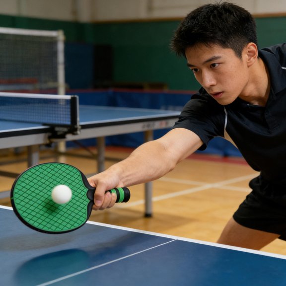GAXIRE 2Pcs Green Ping Pong Paddle for Beginners with Enhanced Elastic Surface and Strong Control