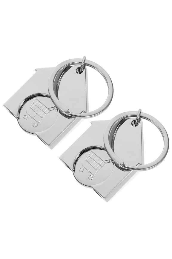 2-Pack Metal Shopping Cart Tokens for Supermarket Carts Easy to Use and