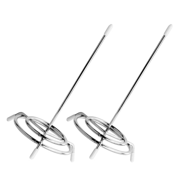 GAXIRE 2Pcs Minimalist Plated Silver Ticket Stabber for Organizing Receipts and Invoices on Office Or Restaurant Desks