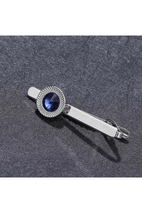 2-Pack Men's Neck Tie Clips, Rectangular Metal Design, Stylish and Accessories for Formal and Casual Wear