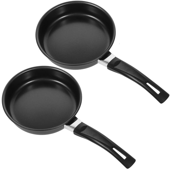 GAXIRE 2Pcs Non Stick Frypan Fine Iron Black Cooking Household for Everyday Cooking