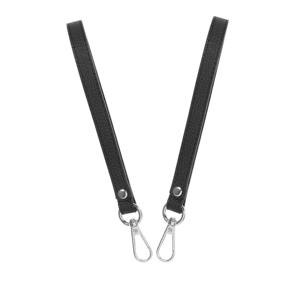 GAXIRE 2-Pack PU Keychain Wristlet Straps for Wallets and Handbags with Metal Hardware and Easy Attachment