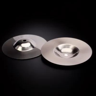 GAXIRE Plated Silver Crash Cymbal for Drum Melodious Tinkle Sound Gaxire 2Pcs