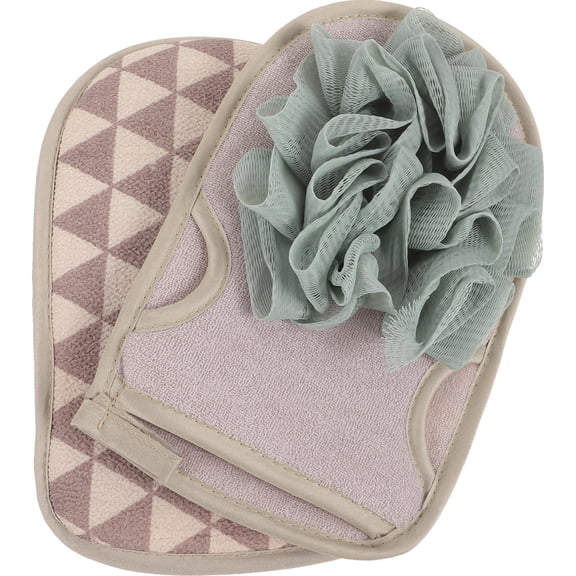 GAXIRE Shower Mitts Assorted Color Strong Friction Bath Accessory 2Pcs