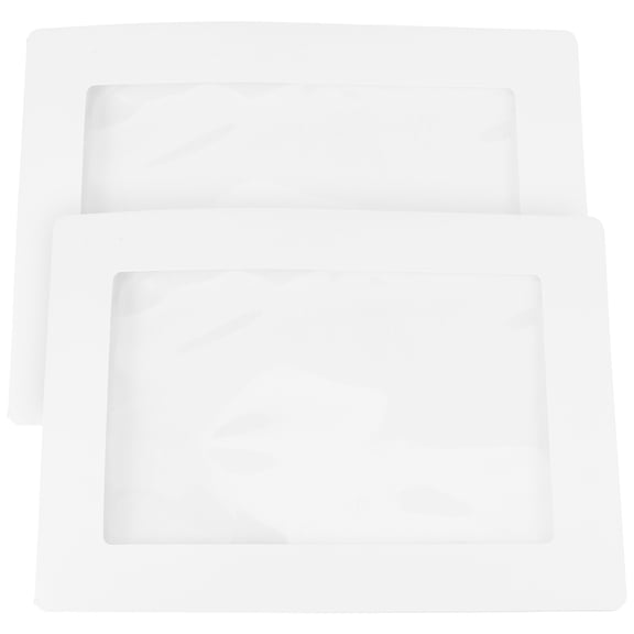 GAXIRE 2pcs White Paper Bouquet Bags for Pressed Flowers Storage Pouch Floral Wrapping