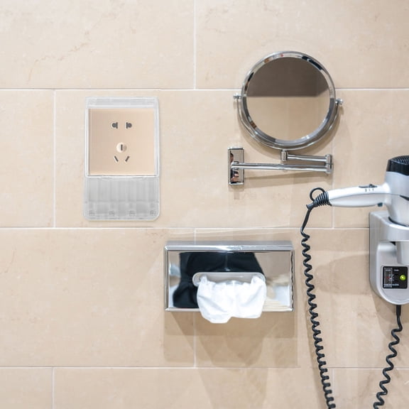 GAXIRE 2-Pack Transparent Outdoor Electrical Socket Covers - Weatherproof Protective Outlet Safety Covers for Home and Garden