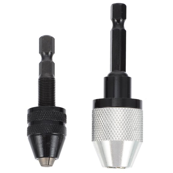 GAXIRE Aluminum Drill Chuck, Assorted Color, Fast Conversion, Stable Performance, for Tight Spaces, 2Pcs